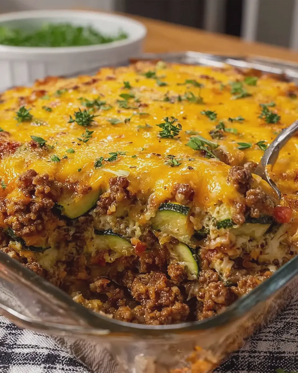 Million Dollar Cheesy Zucchini Ground Beef Bake Your Family Will Love