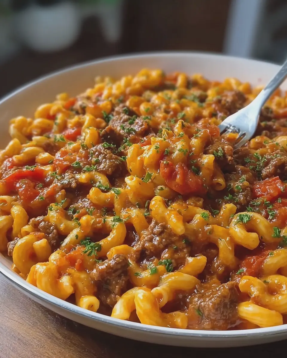 One Pan Goulash: Easy Comfort Food with Turkey Bacon and Beef