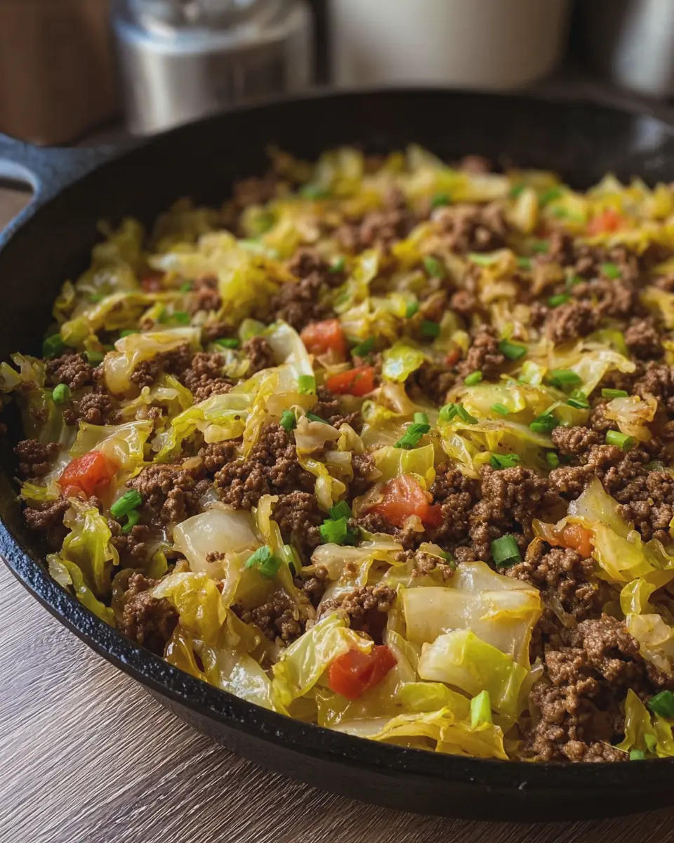 Ground Beef and Cabbage Skillet: Easy Comfort Food Delight