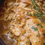 slow cooker chicken and gravy