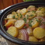 Crockpot Potatoes and Onions