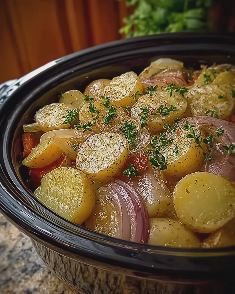 Crockpot Potatoes and Onions: The Best Comfort Food Recipe