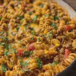 One Pot Cheesy Taco Pasta