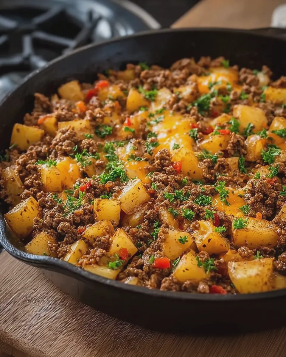 Mexican Ground Beef and Potato Skillet: Easy Weeknight Delight