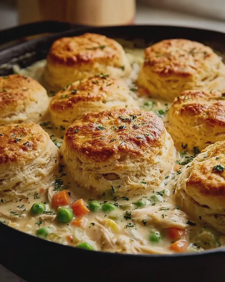 Creamy Chicken Pot Pie Biscuit Bake: A Cozy Family Favorite