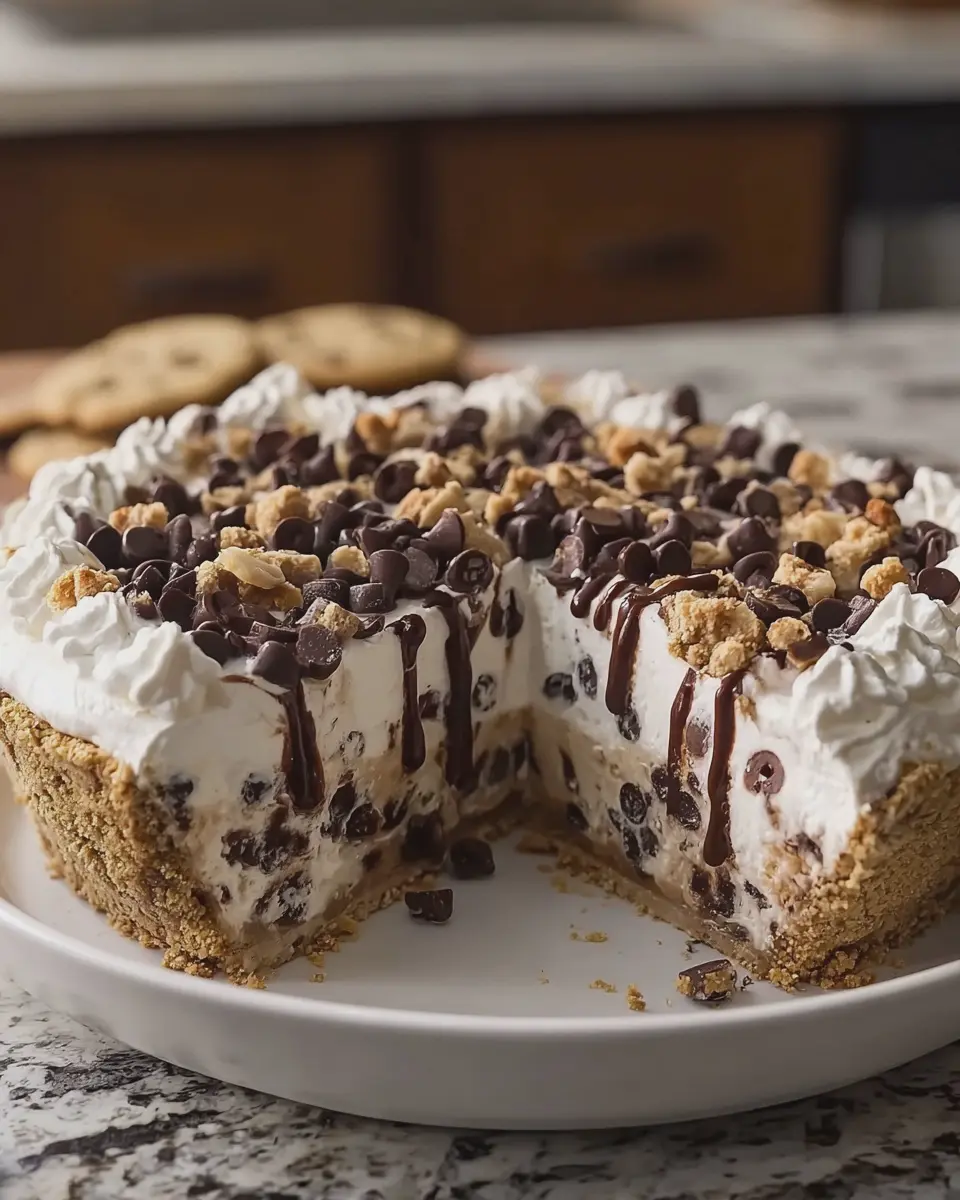 No Bake Chocolate Chip Cookie Icebox Pie: The Easy Indulgence You Need