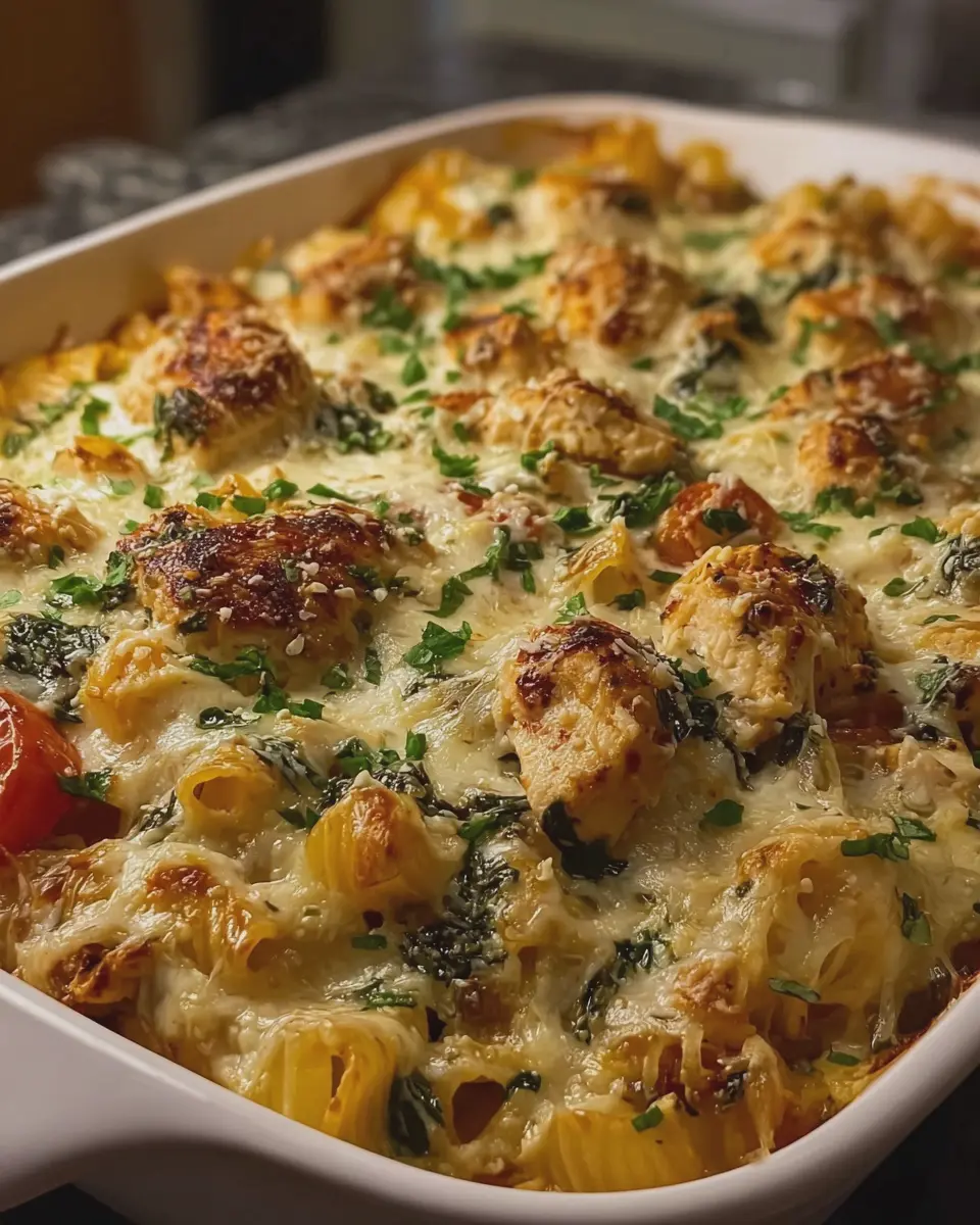 Cheesy Chicken Cacciatore Pasta Bake: Easy Comfort Food Delight
