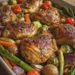 Maple Dijon Roasted Chicken and Vegetables