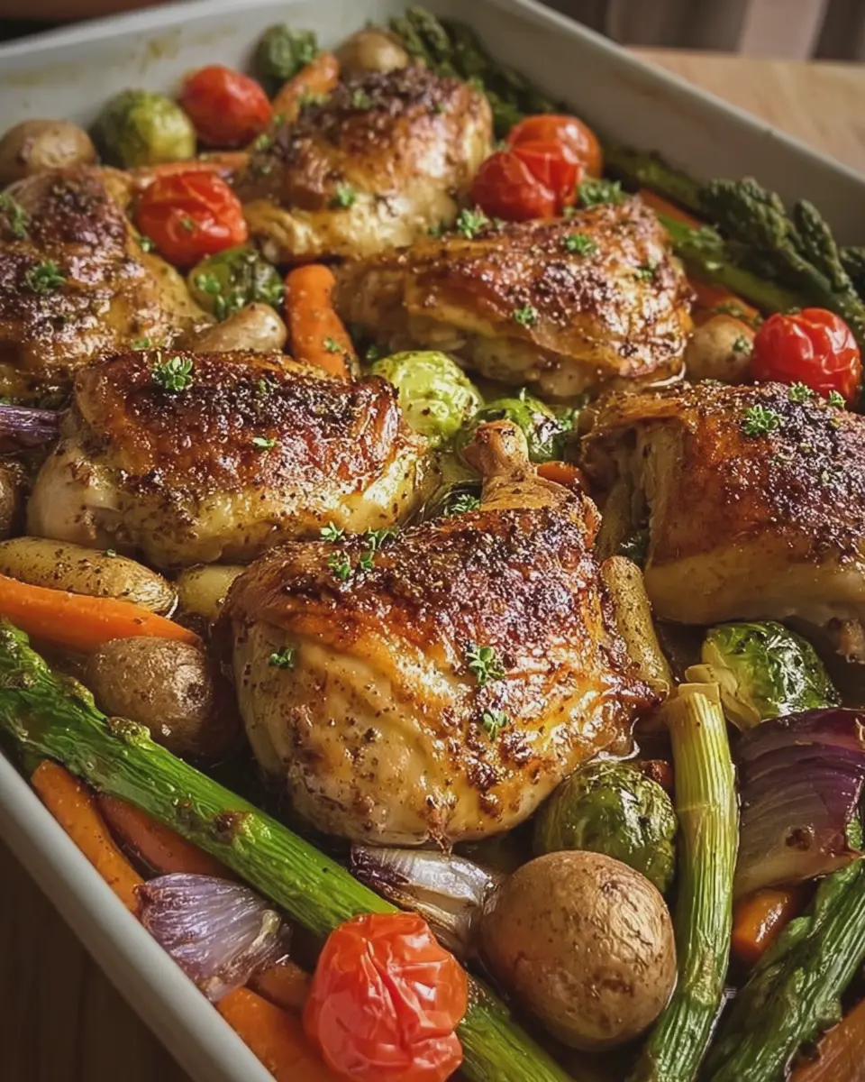 Maple Dijon Roasted Chicken: Easy and Flavorful Veggie Bliss