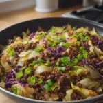 Healthy Chinese Ground Beef and Cabbage Stir Fry Easy Weeknight Delight