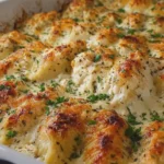 Chicken Alfredo Stuffed Shells