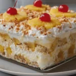 No-Bake Pineapple Coconut Lush