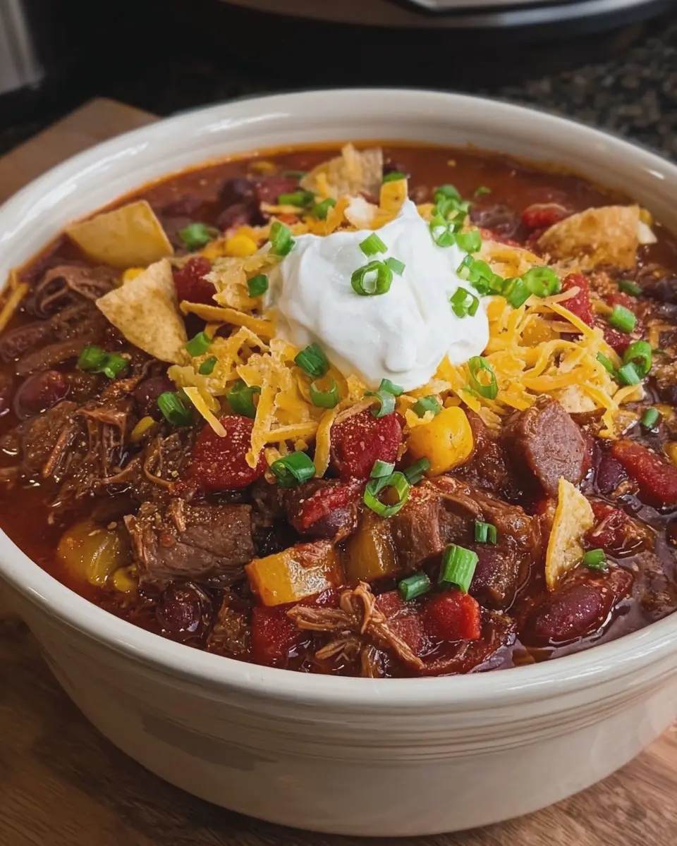 Loaded Cowboy Crockpot Pot Roast Chili: A Hearty Comfort Dish