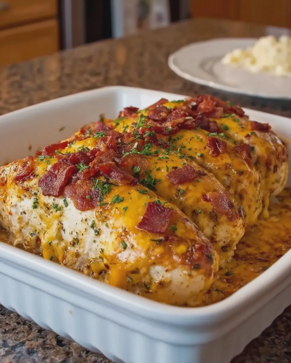 Melt in Your Mouth Chicken Bake with Savory Turkey Bacon Bliss