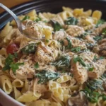 Slow Cooker Olive Garden Chicken Pasta