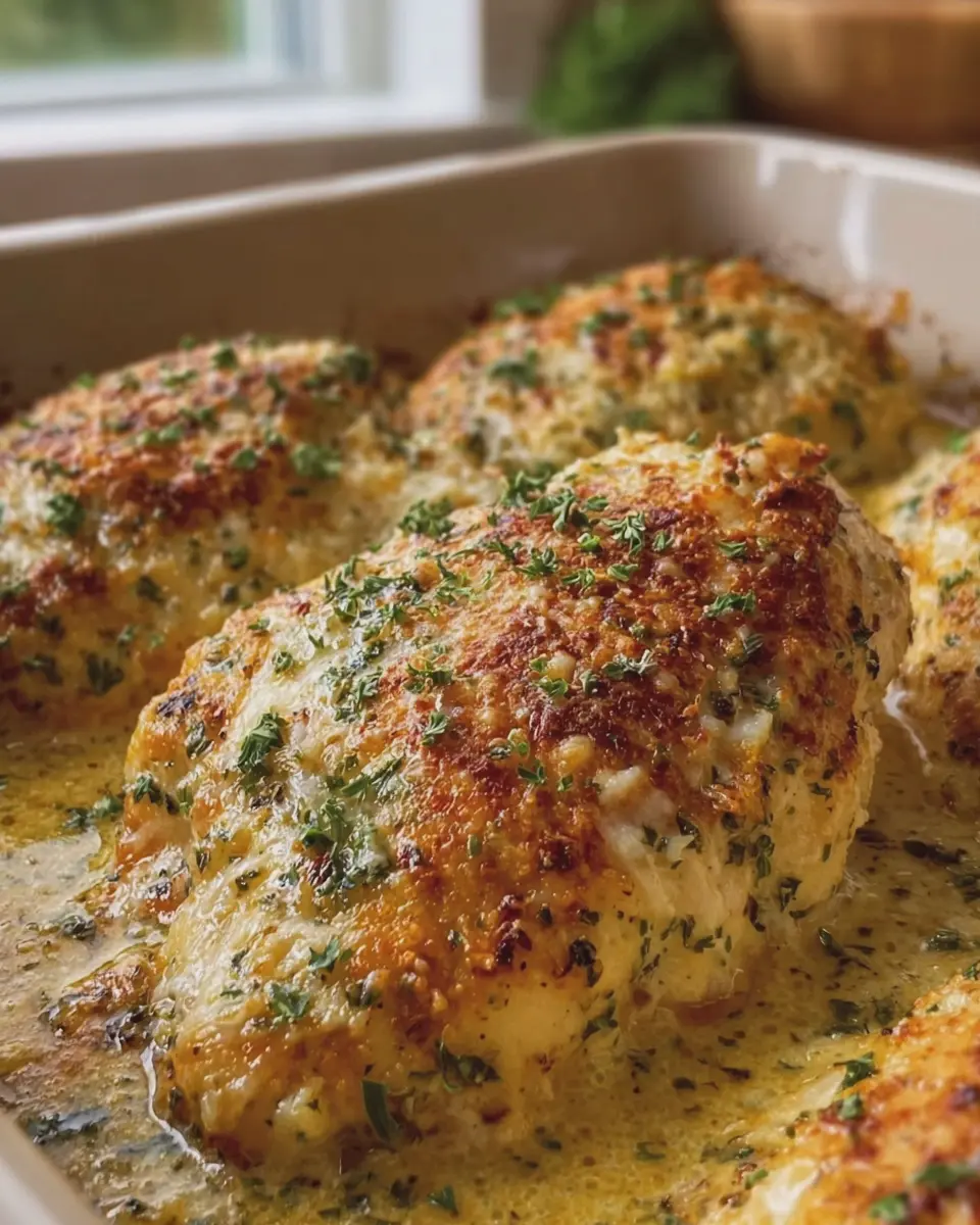 Garlic Butter Parmesan Chicken Bake: The Best Easy Comfort Dish