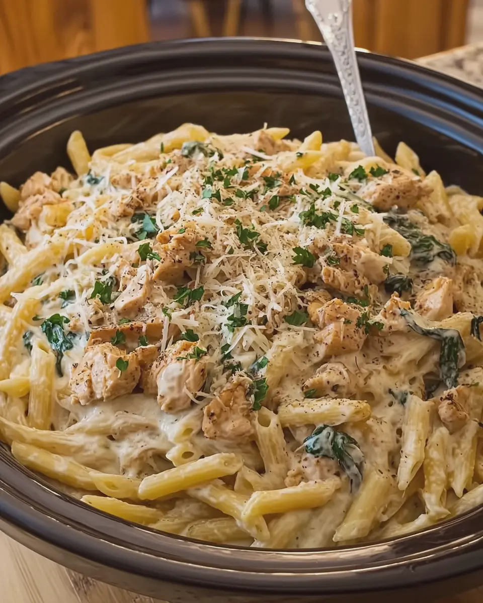 Slow Cooker Honey Garlic Chicken Alfredo: Easy Weeknight Delight