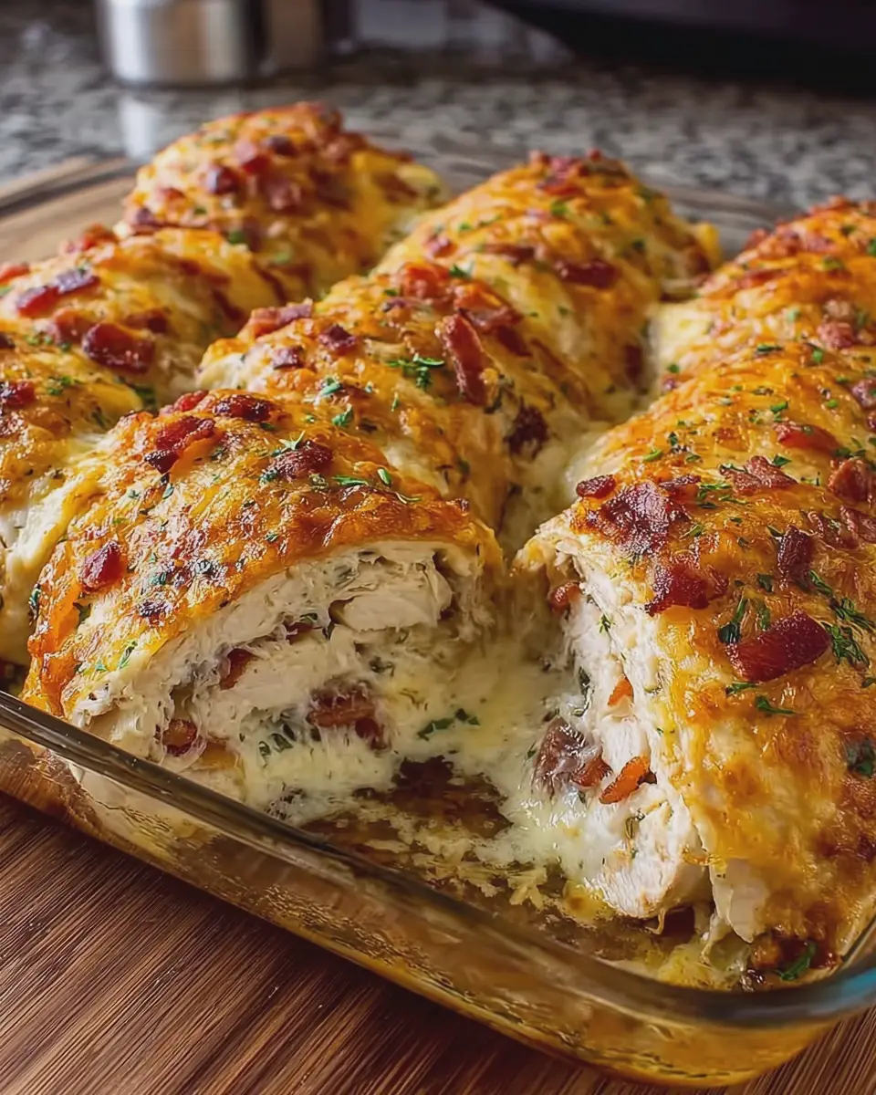 Crack Chicken Roll Ups: Juicy Turkey Bacon & Chicken Ham Delight