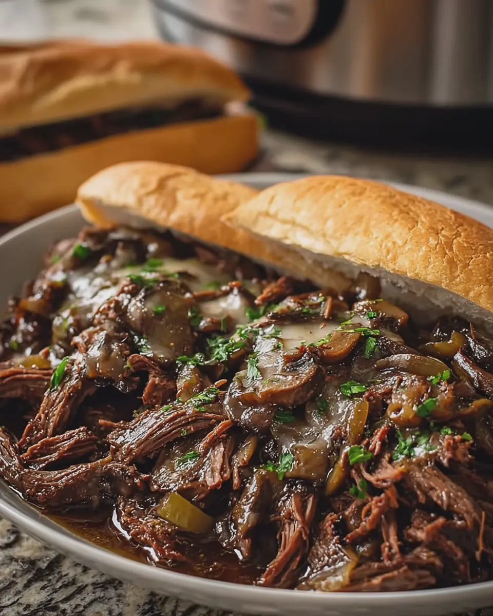 Slow Cooker Philly Cheesesteak Pot Roast: Juicy &amp; Easy Comfort Food