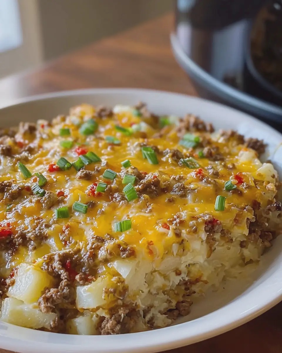 Crockpot Creamy Taco Potato Casserole: Easy Family Delight