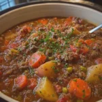 Slow Cooker Ground Beef Stew