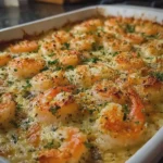 Garlic Parmesan Shrimp Bake