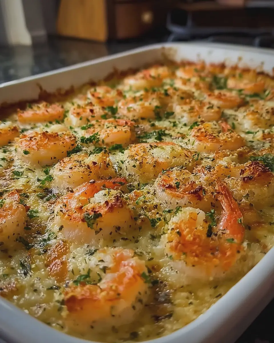 Garlic Parmesan Shrimp Bake: Easy Indulgence for Seafood Lovers