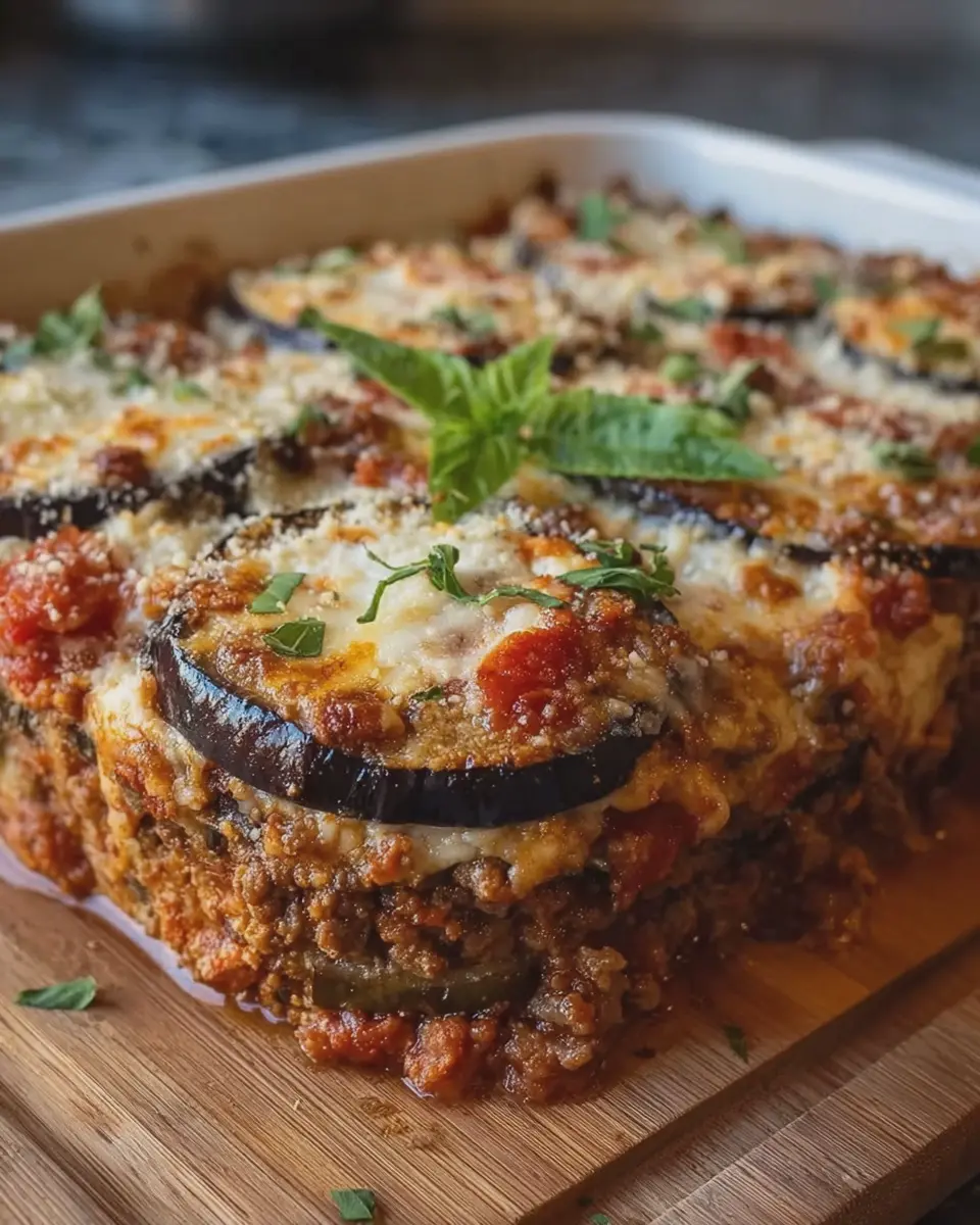 High-Protein Beef Casserole: Indulgent Eggplant Parmesan Feast