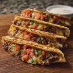 Crispy Smashburger Beef Quesadilla Melt