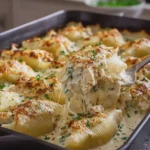 Garlic Alfredo Chicken Stuffed Shells