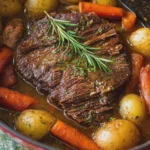 Slow Cooker Homestyle Pot Roast with Carrots and Potatoes