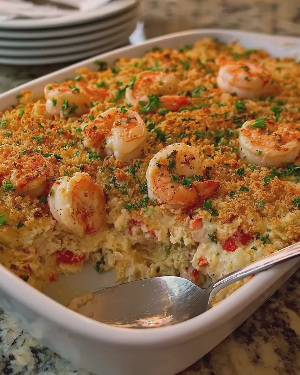 Shrimp and Crab Seafood Casserole: Indulgent Comfort for Foodies