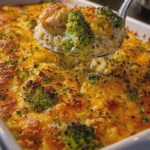 Cheesy Chicken Broccoli Rice Bake