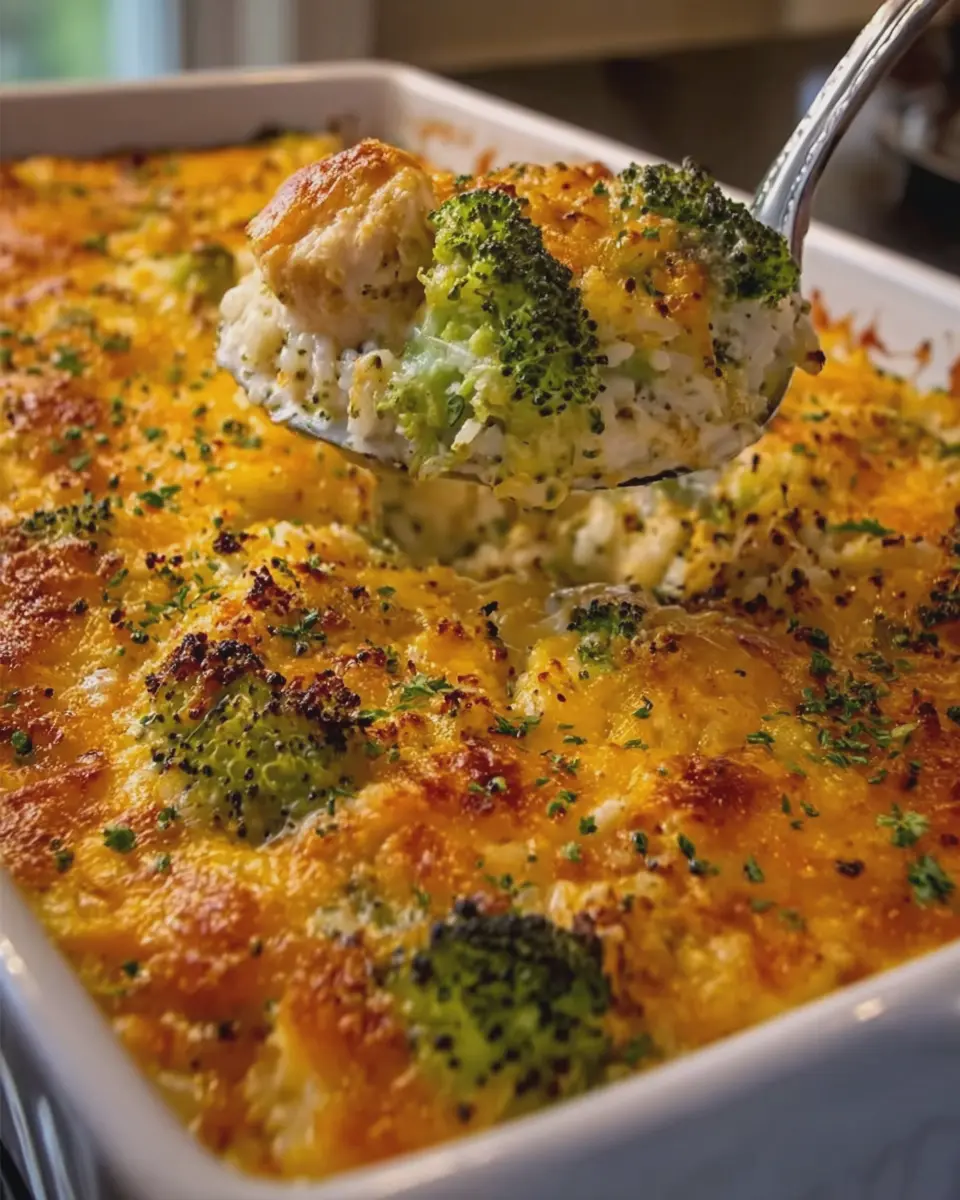 Cheesy Chicken Broccoli Rice Bake: Indulgent Comfort Food Delight
