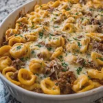 Creamy Cheesy Beef Orecchiette