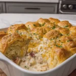 Creamy Chicken Crescent Roll Casserole