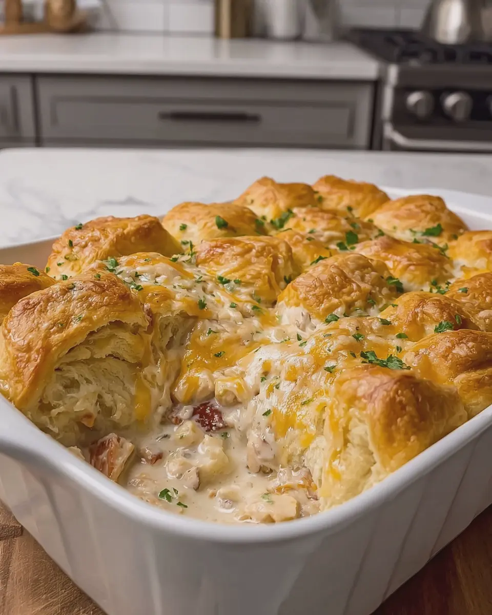 Creamy Chicken Crescent Roll Casserole: An Easy Family Favorite