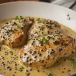 Chicken au Poivre with Creamy Peppercorn Sauce