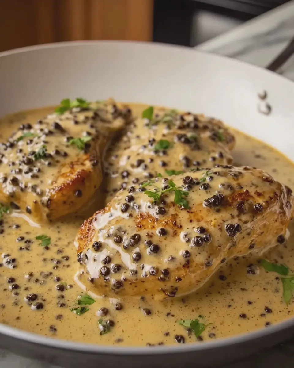 Chicken au Poivre: Indulgent Recipe with Creamy Peppercorn Sauce