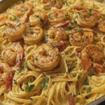 ONE POT CREAMY SHRIMP LINGUINE EASY CAJUN STYLE