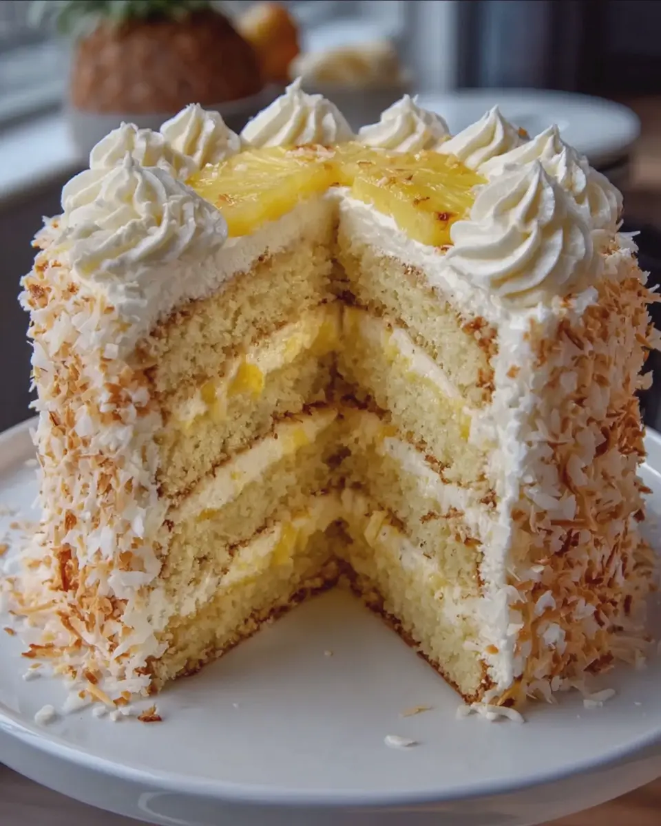 Coconut Pineapple Dream Cake: The Best Tropical Indulgence Recipe