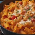 Creamy Tomato Rigatoni Pasta