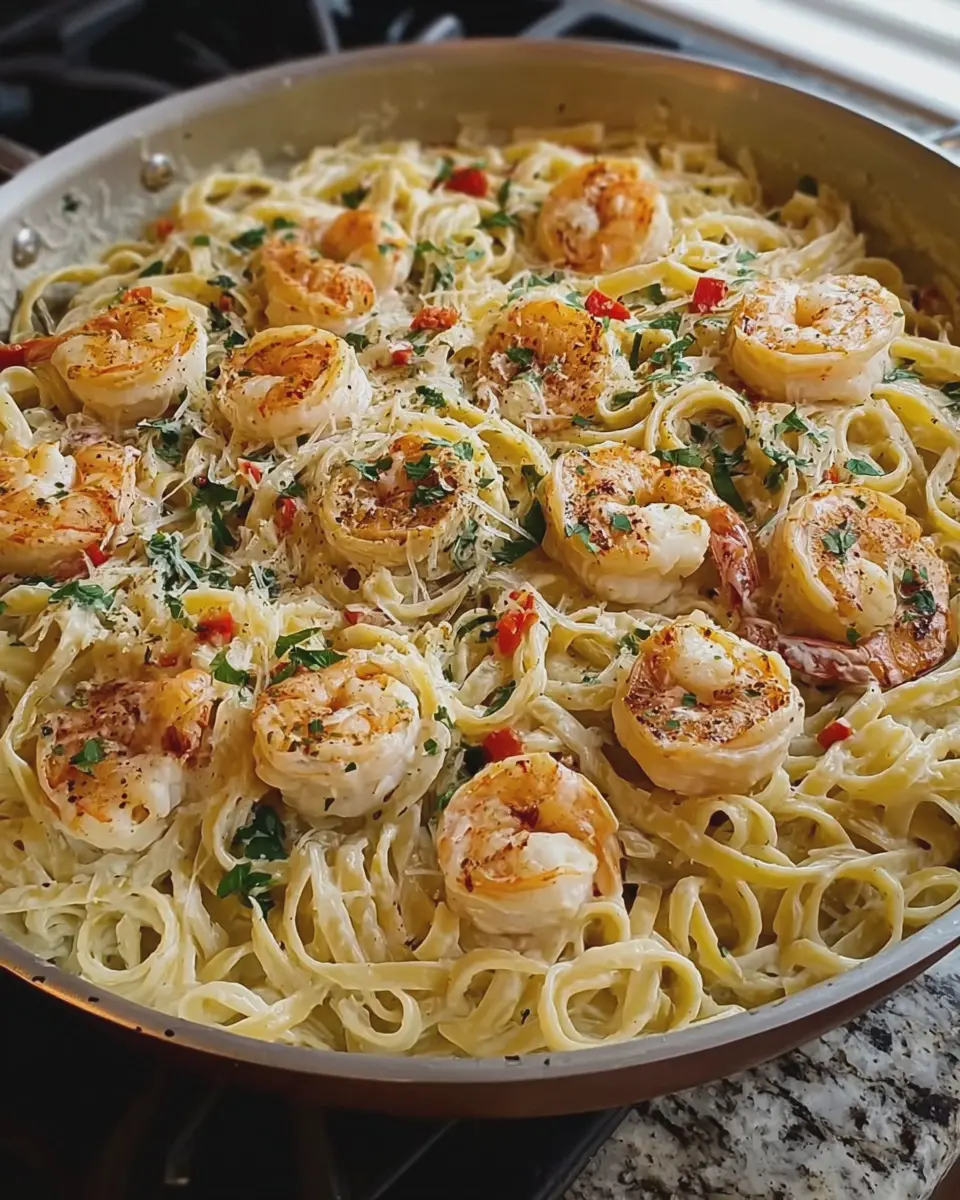 Easy Seafood Pasta: Indulgent Garlic Cream Sauce Delight