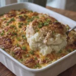 Crispy French Onion Chicken and Mashed Potato Bake