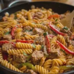 Creamy Sausage Fajita Pasta