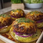 Oven Baked Cabbage Burgers