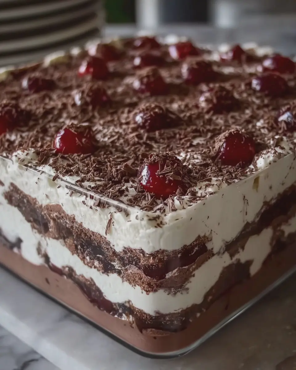 No-Bake Black Forest Cream Dessert: Indulgent Treat for Any Occasion