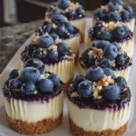 Mini Blueberry Cheesecakes