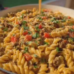 Creamy Cajun Ground Beef Pasta