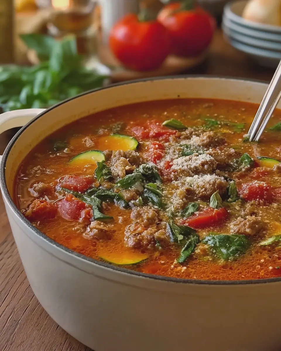 Zucchini Tomato Italian Sausage Soup: Easy, Flavorful Comfort Food